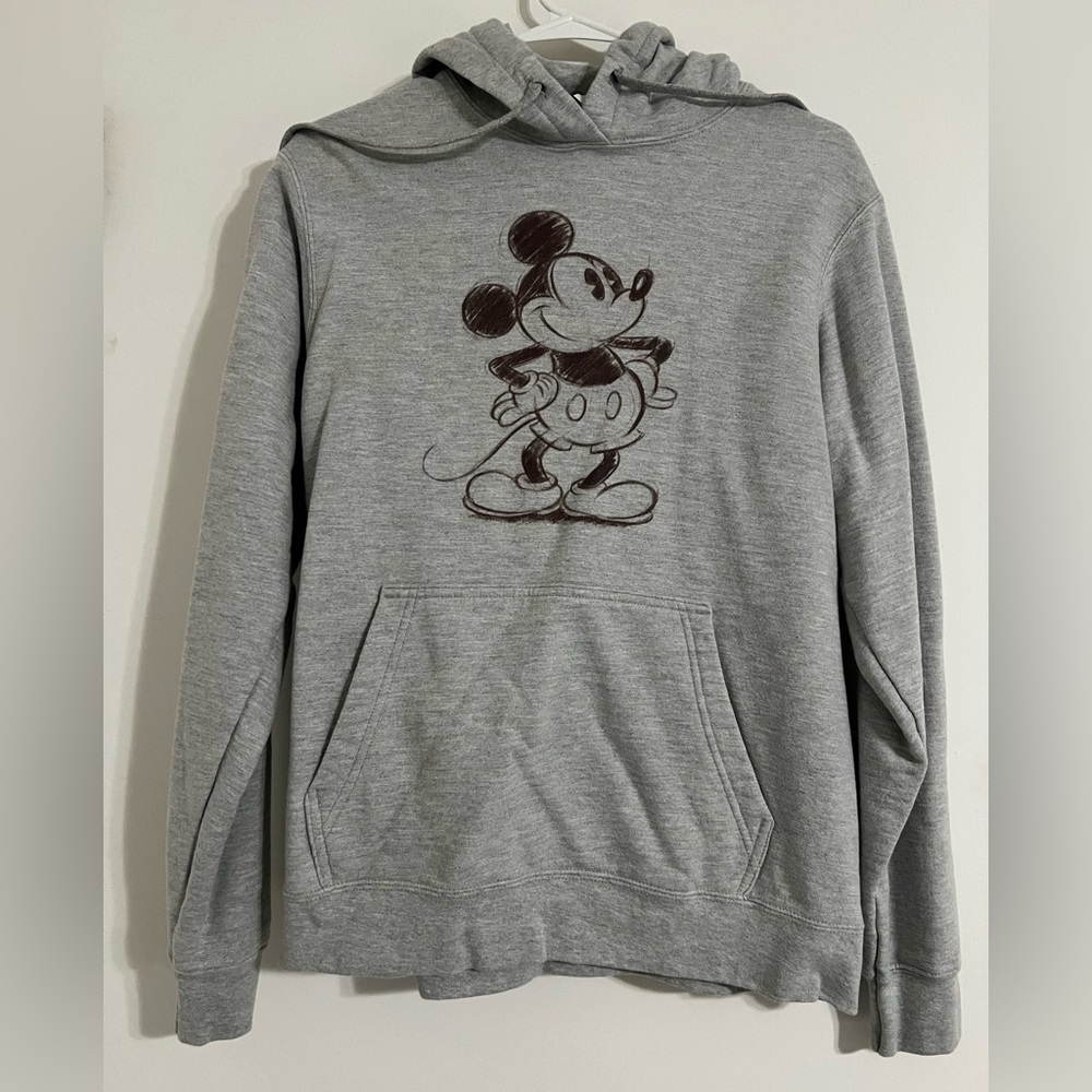 Disney Mickey Mouse Gray Hoodie Adult M